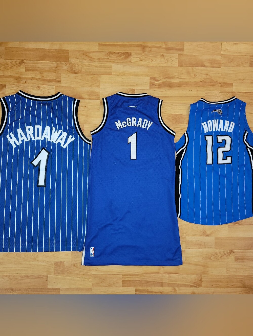 ORLANDO MAGIC FAMILY PACK Blue Jerseys Bundle: Mens Medium/Ladies Medium/Youth L